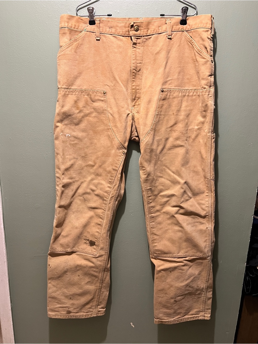 1989 Carhartt 100 Year Anniversary Double Knee Carpenter Pants Brown Duck